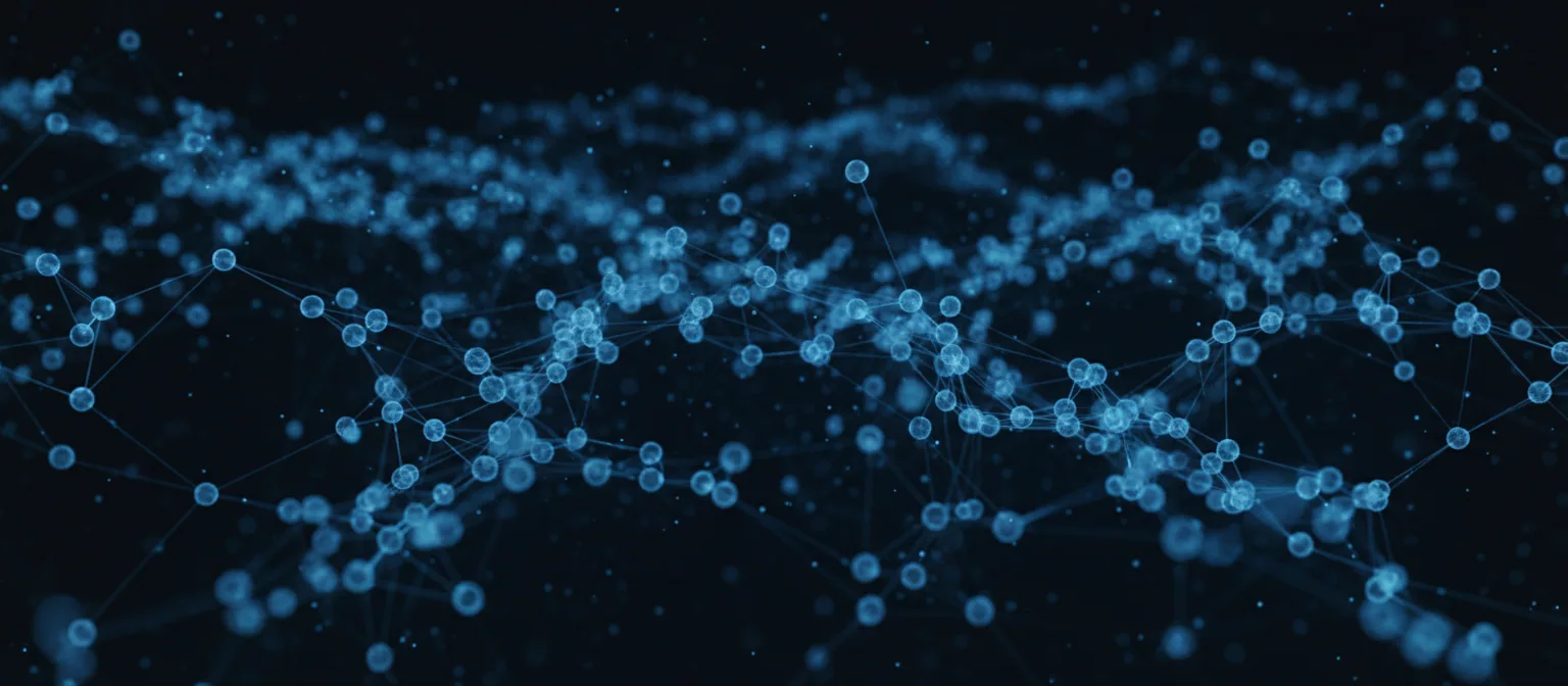 Connected data points representing BlueRobotAI capabilities